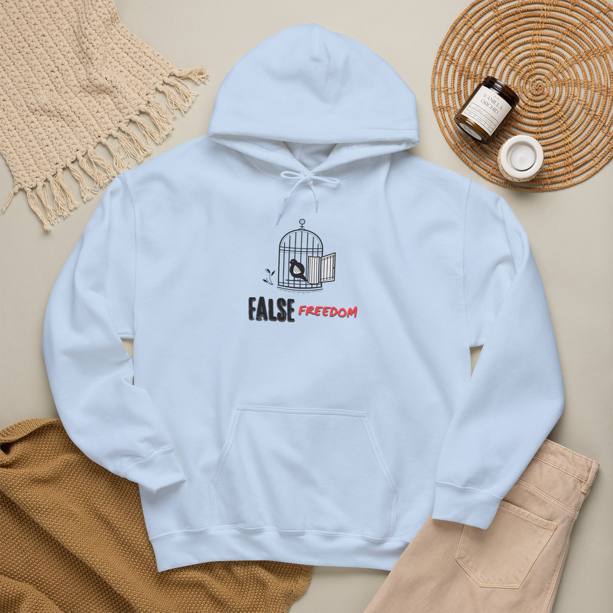 FALSE FREEDOM Hoodie Premium Design SKIALFA Unisex