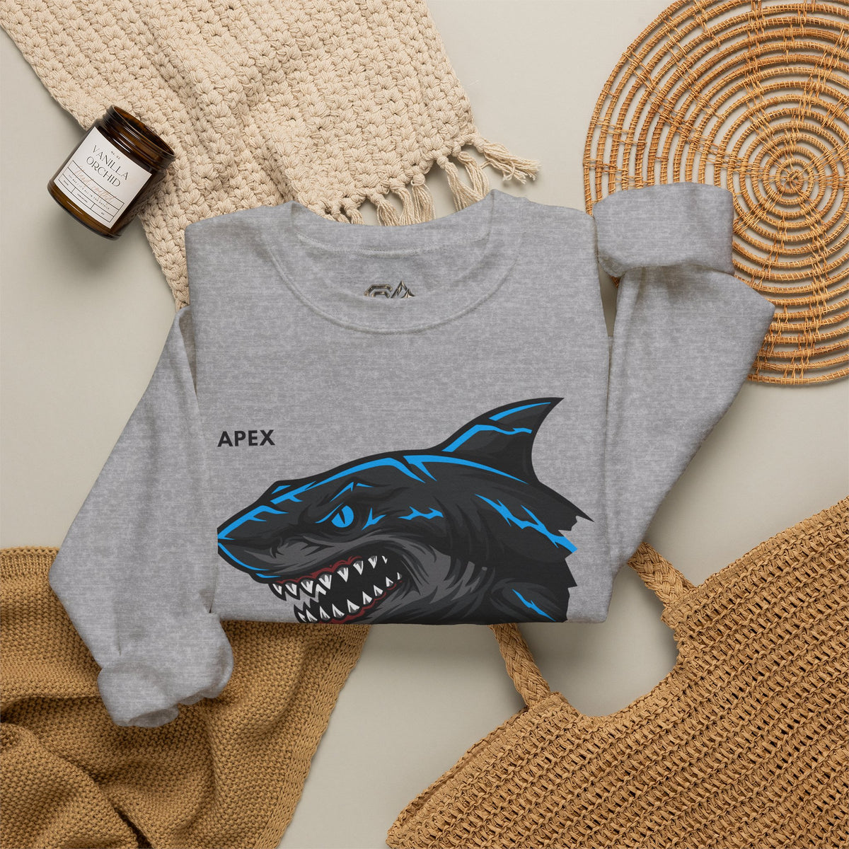 APEX Shark Sweatshirt Premium Design SKIALFA Unisex
