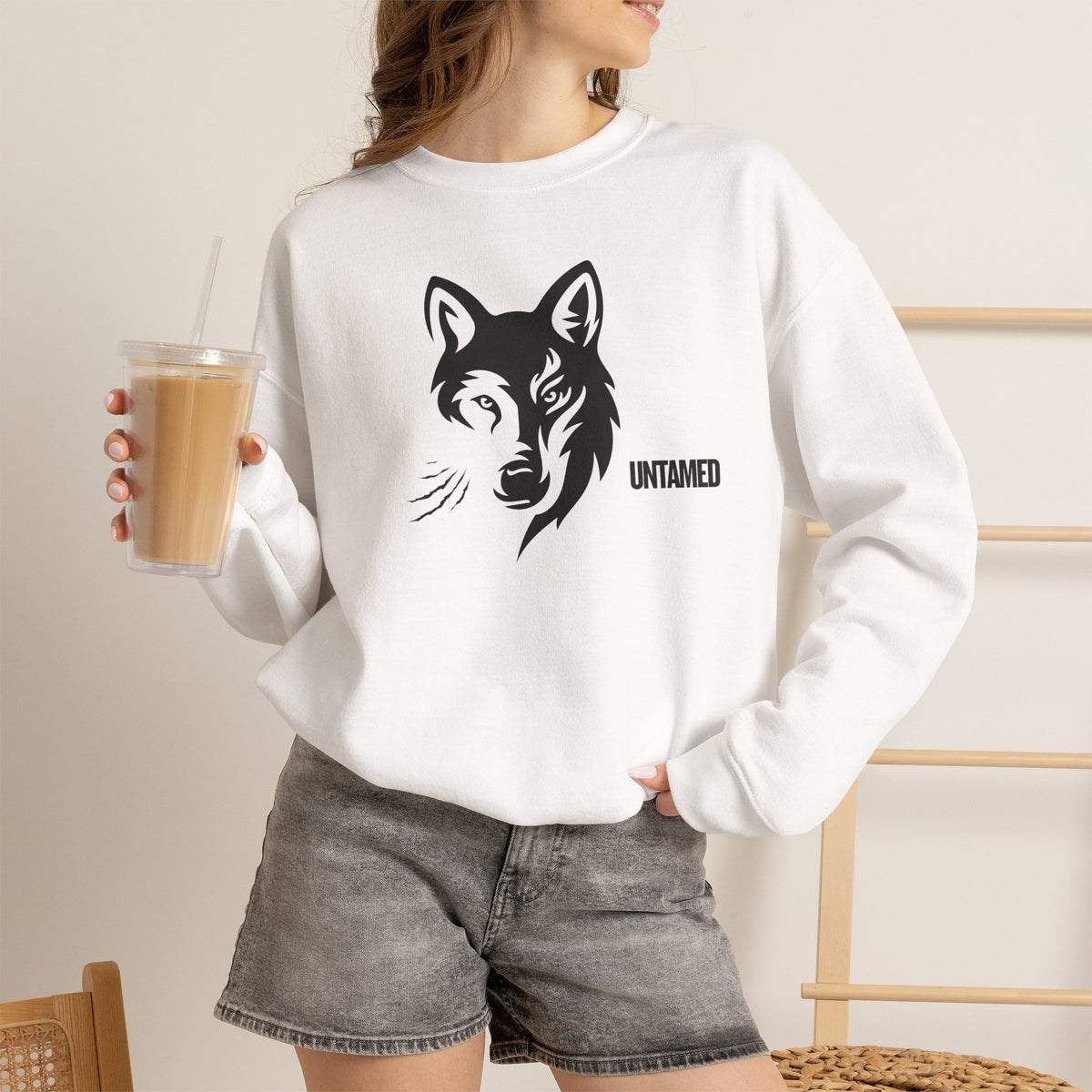 UNTAMED Sweatshirt Premium Design SKIALFA Unisex