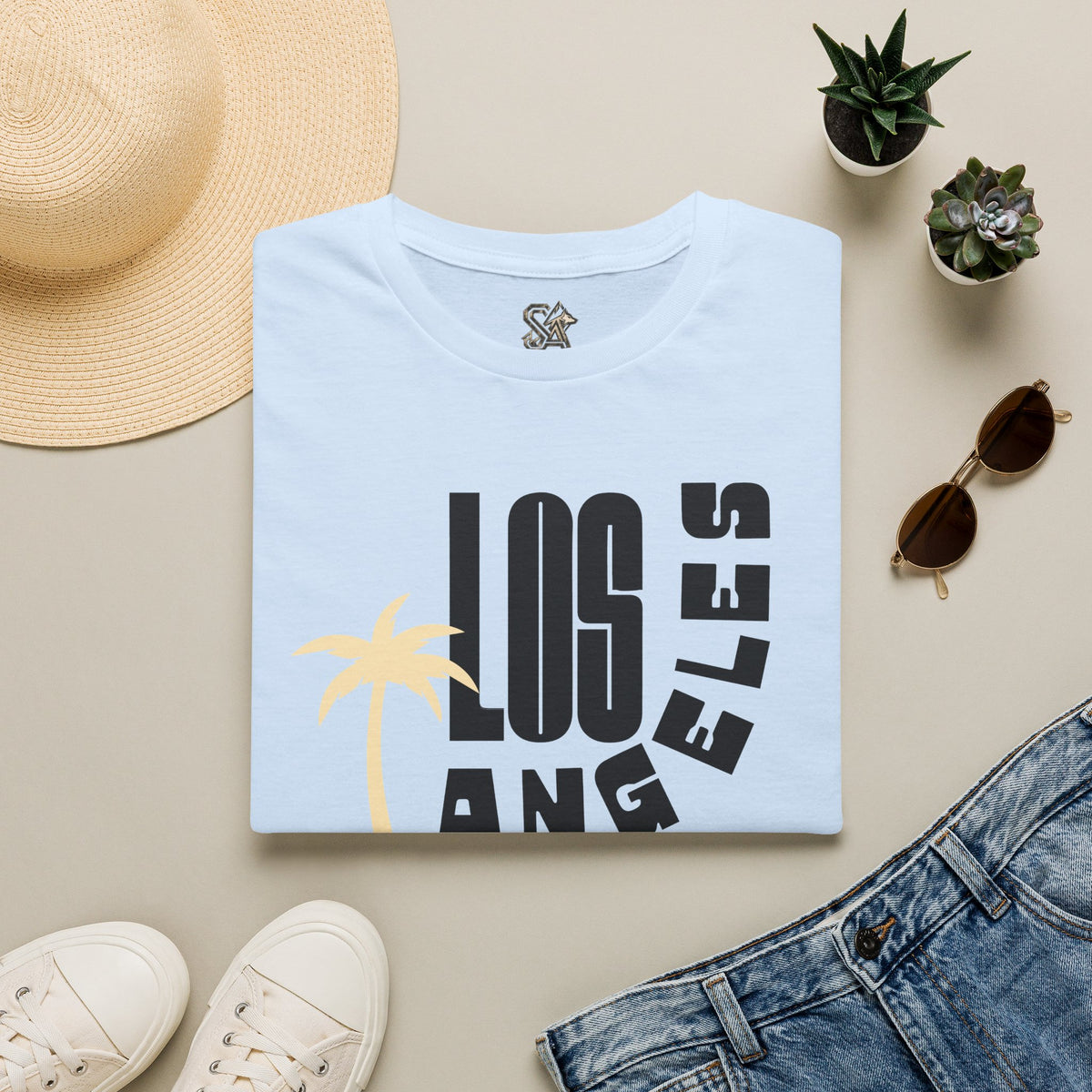 LOS ANGELES T-Shirt Premium Design SKIALFA Unisex