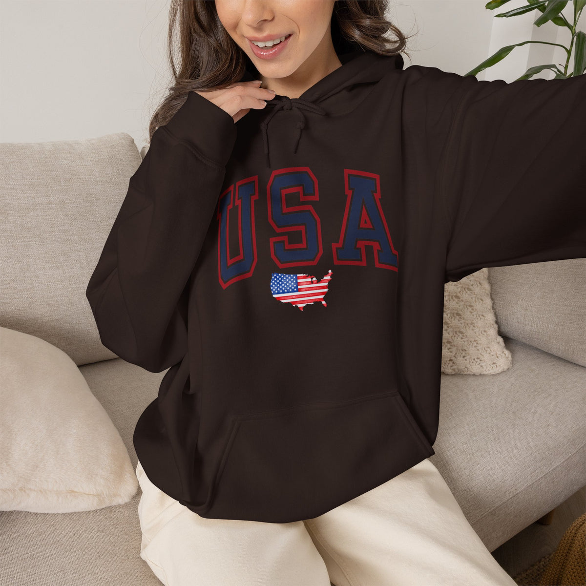 USA Hoodie Premium Design SKIALFA Unisex