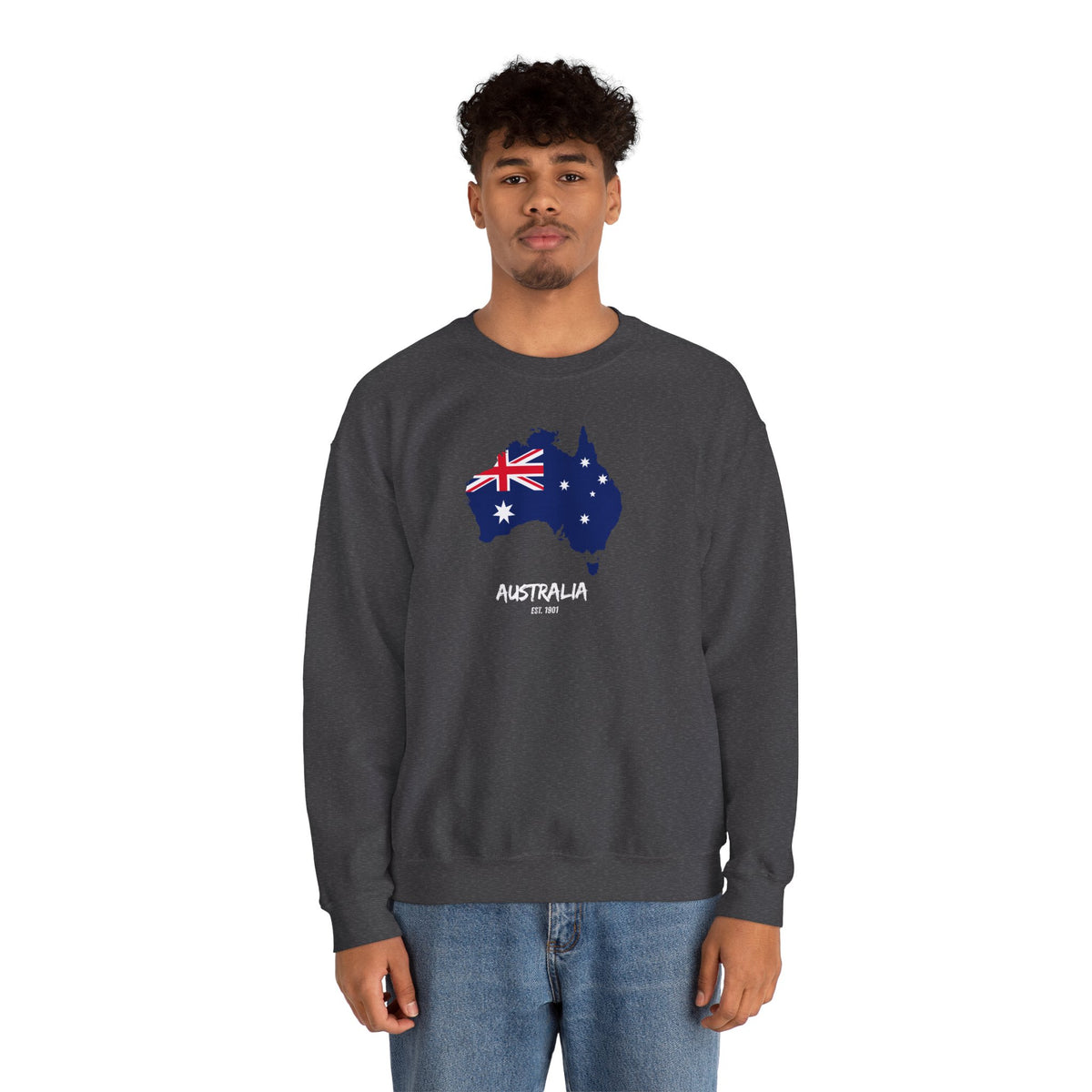 Australia Map Flag Sweatshirt Premium Design SKIALFA Unisex