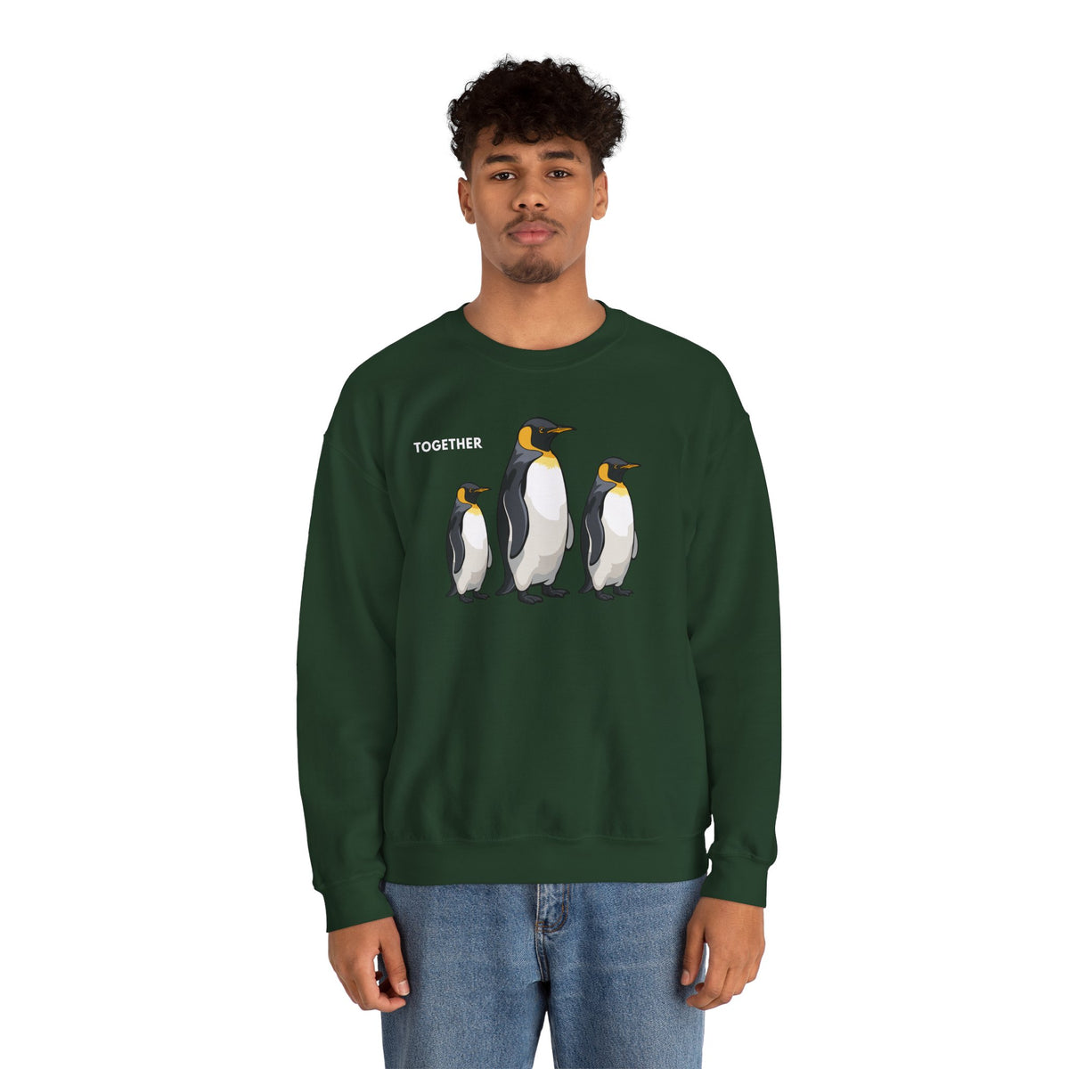 TOGETHER Penguin Sweatshirt Premium Design SKIALFA Unisex