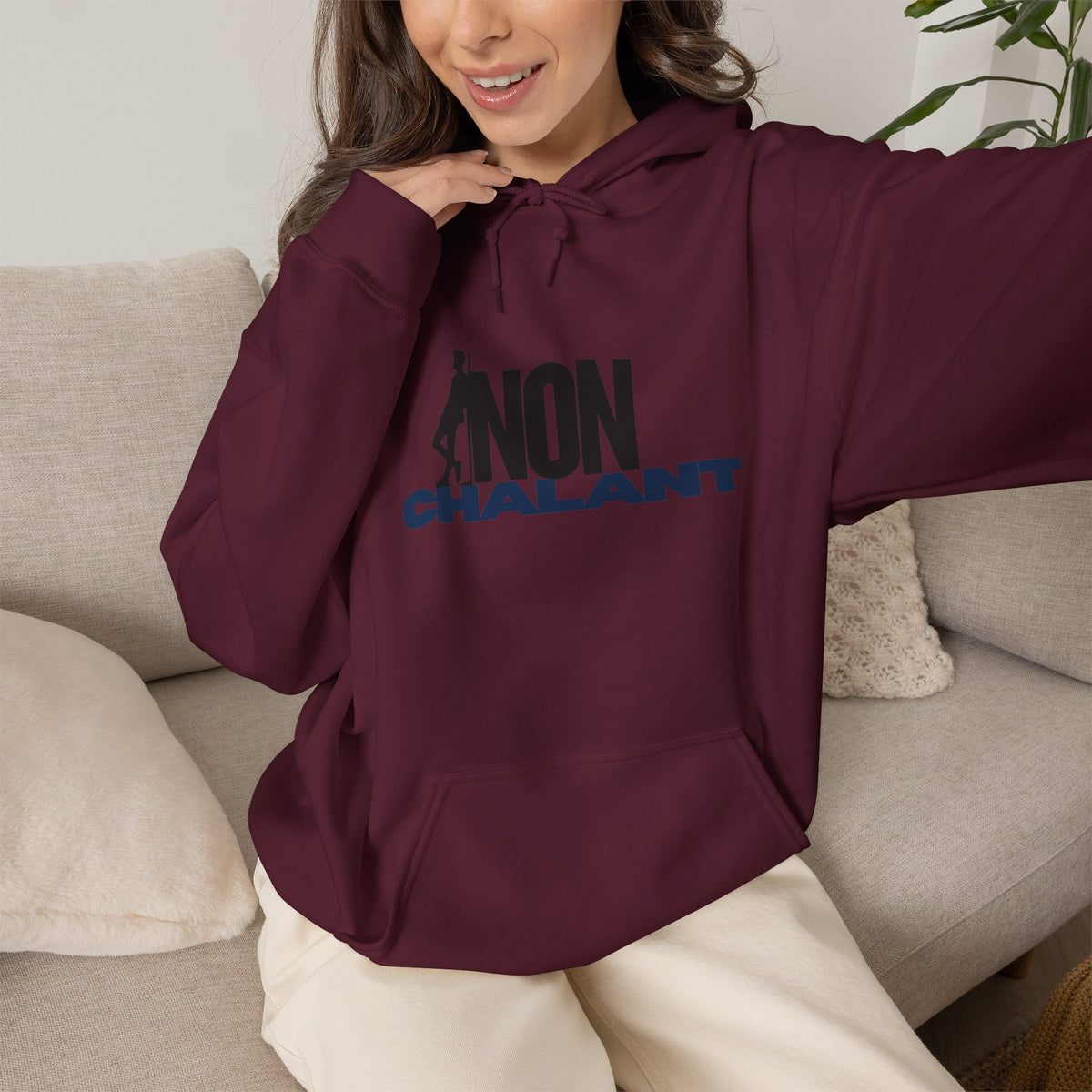 NONCHALANT Hoodie Premium Design SKIALFA Unisex