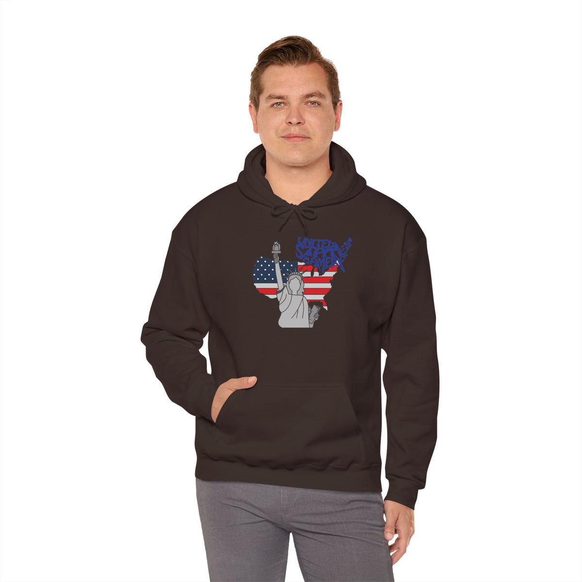 USA Flag Hoodie Premium Design SKIALFA Unisex
