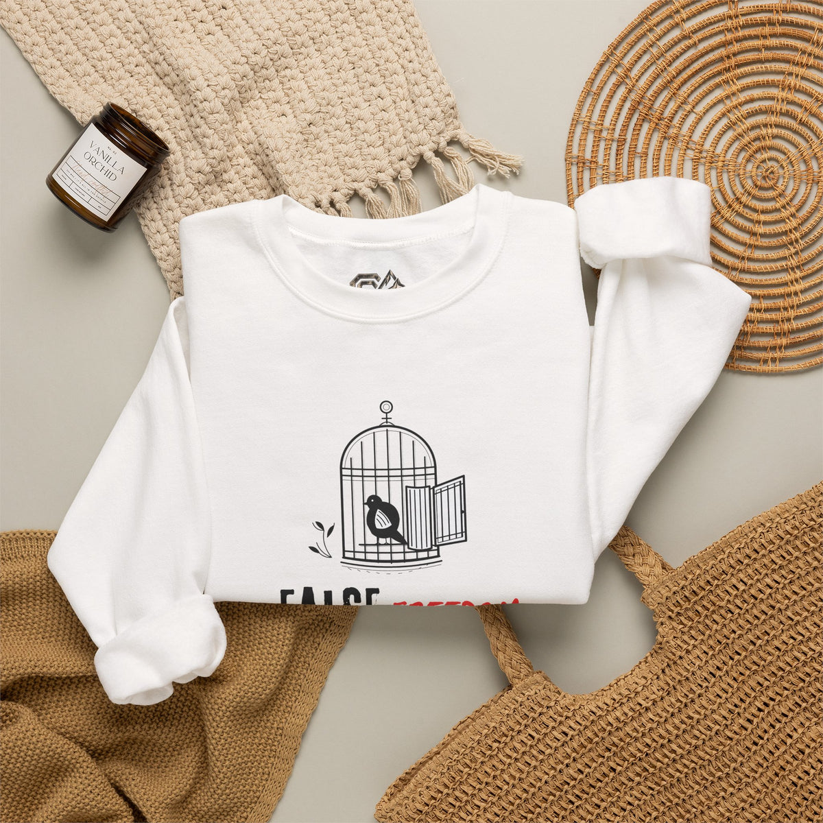 FALSE FREEDOM Sweatshirt Premium Design SKIALFA Unisex