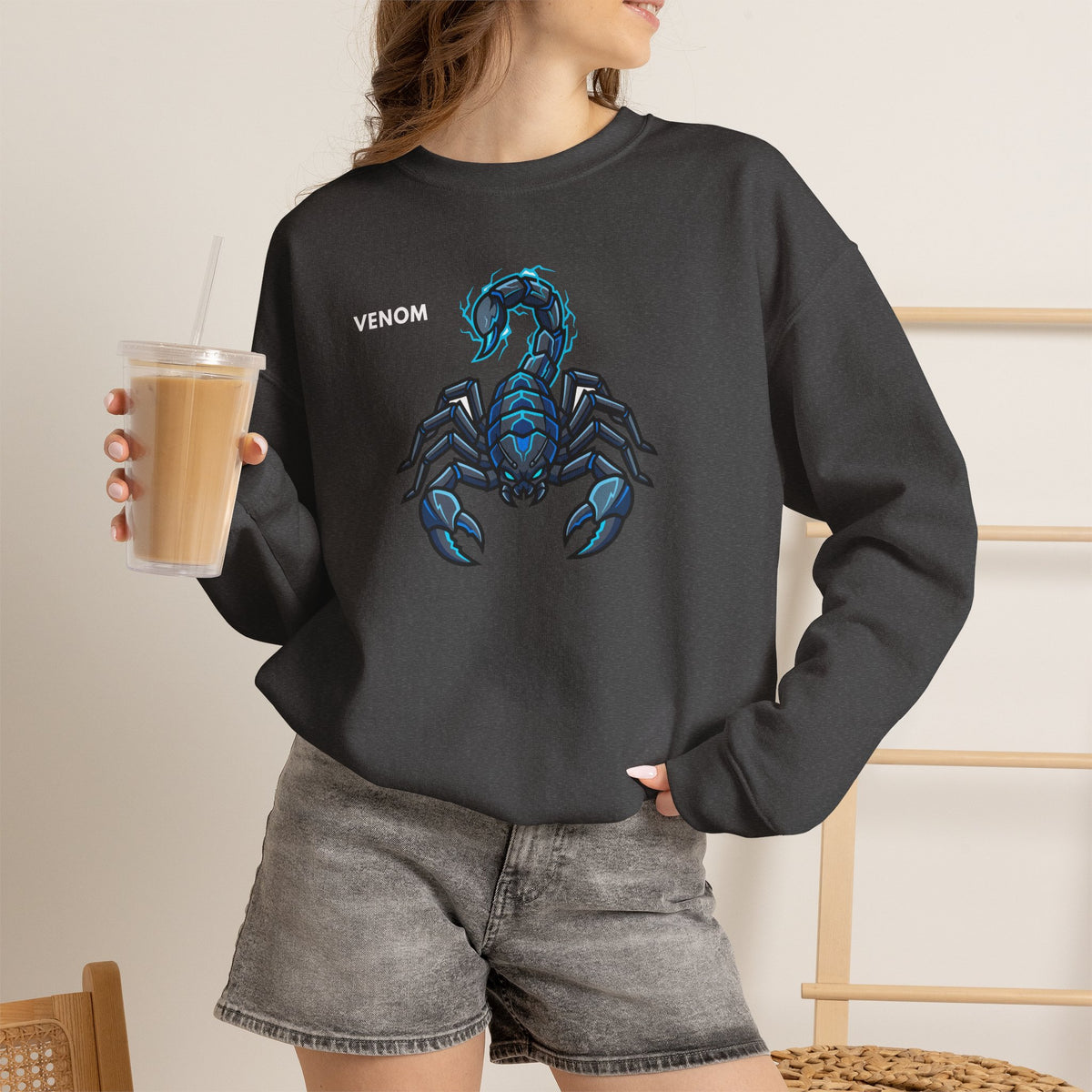 VENOM Scorpion Sweatshirt Premium Design SKIALFA Unisex