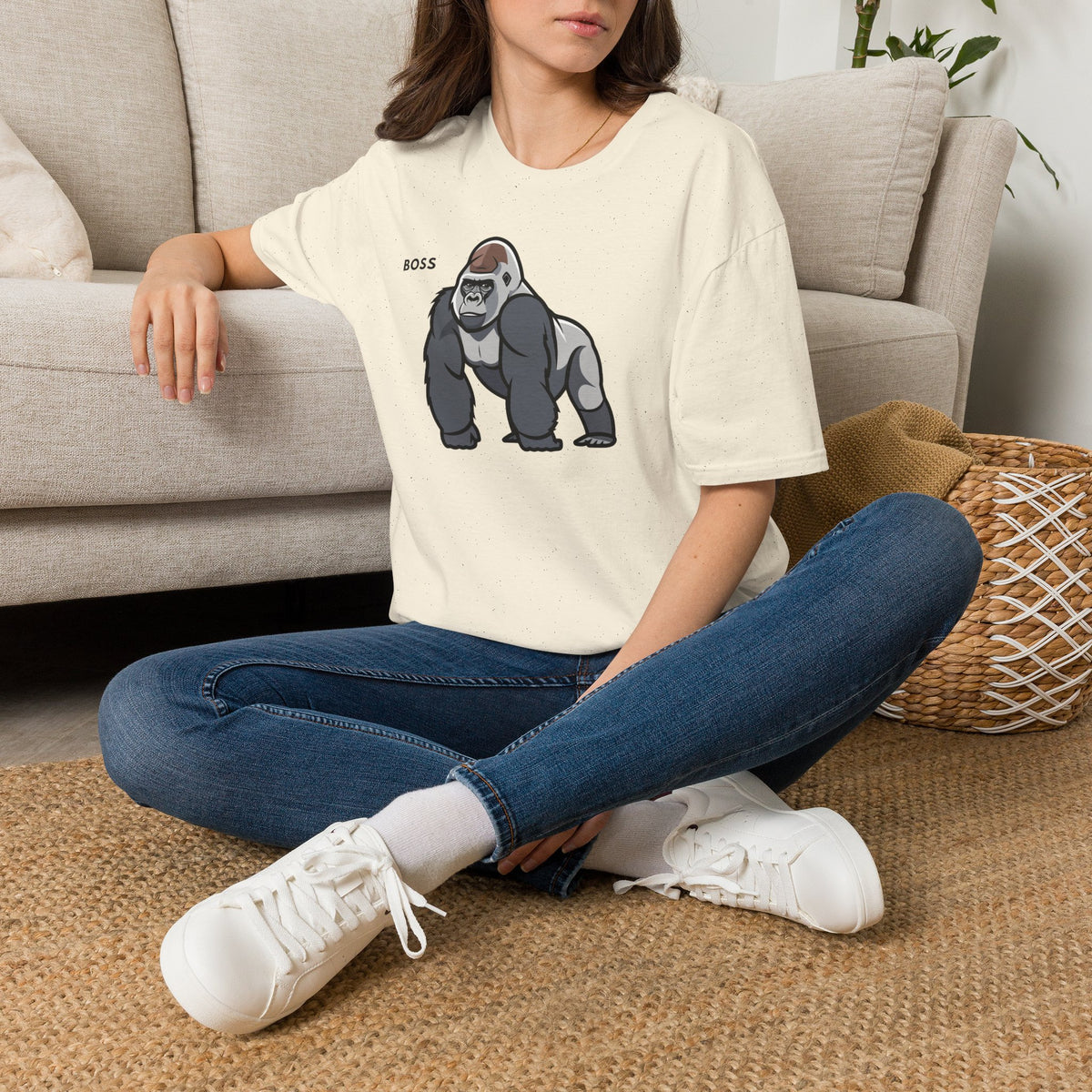 BOSS Gorilla T-Shirt Premium Design SKIALFA Unisex