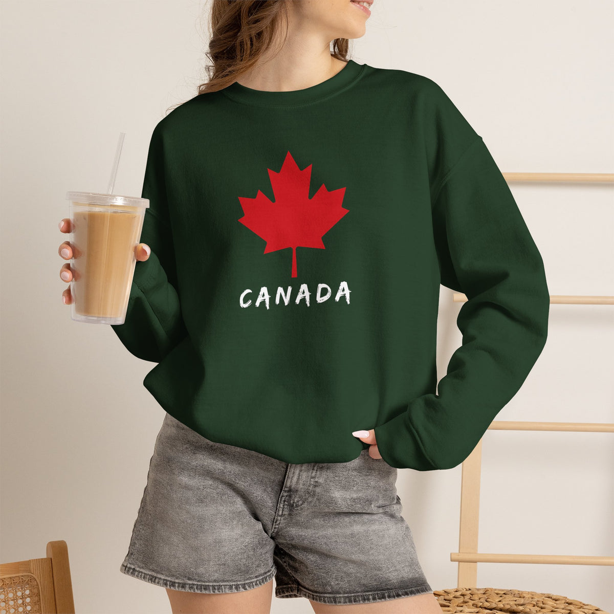 Canada Sweatshirt Premium Design SKIALFA Unisex