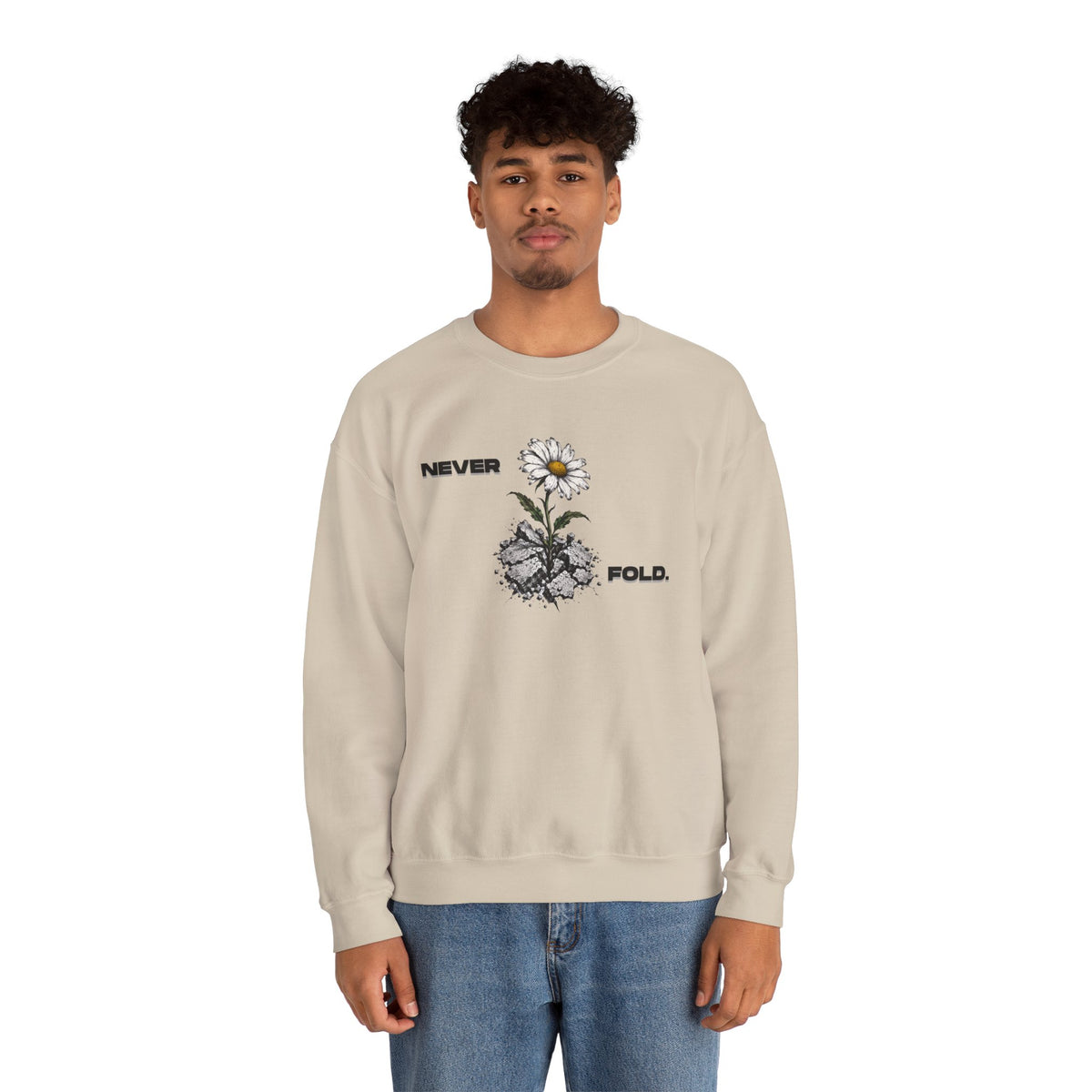 NEVER FOLD Sweatshirt Premium Design SKIALFA Unisex