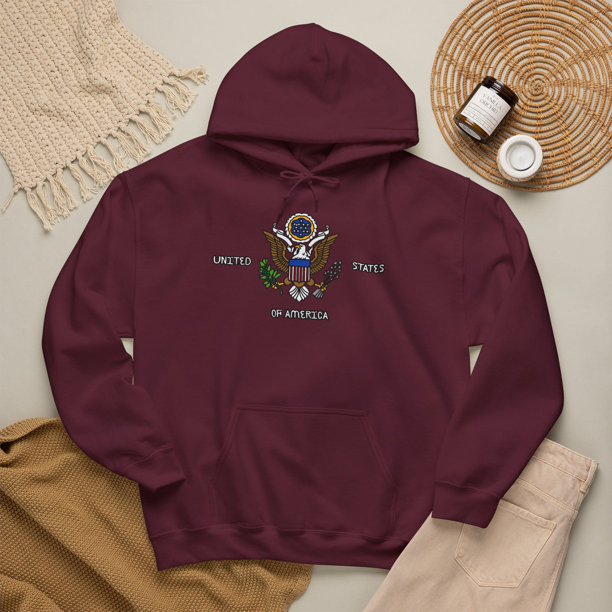 United States Of America Hoodie Premium Design SKIALFA
