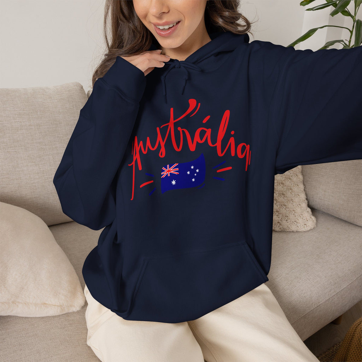 AUSTRALIA FLAG Hoodie Premium Design SKIALFA Unisex