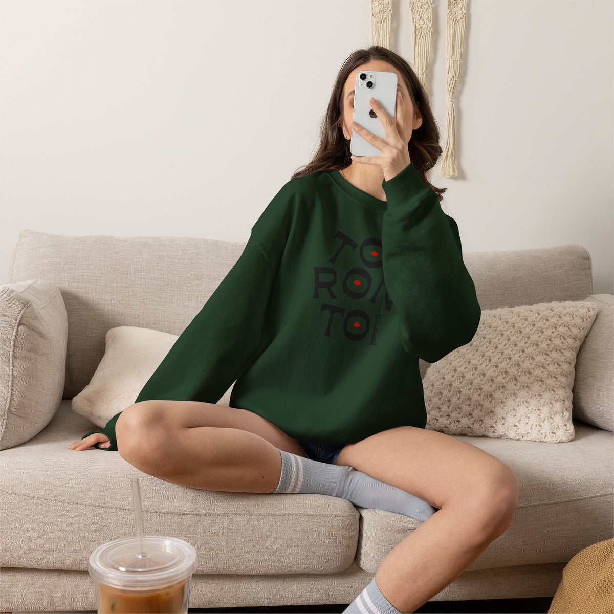 Toronto Sweatshirt Premium Design SKIALFA Unisex