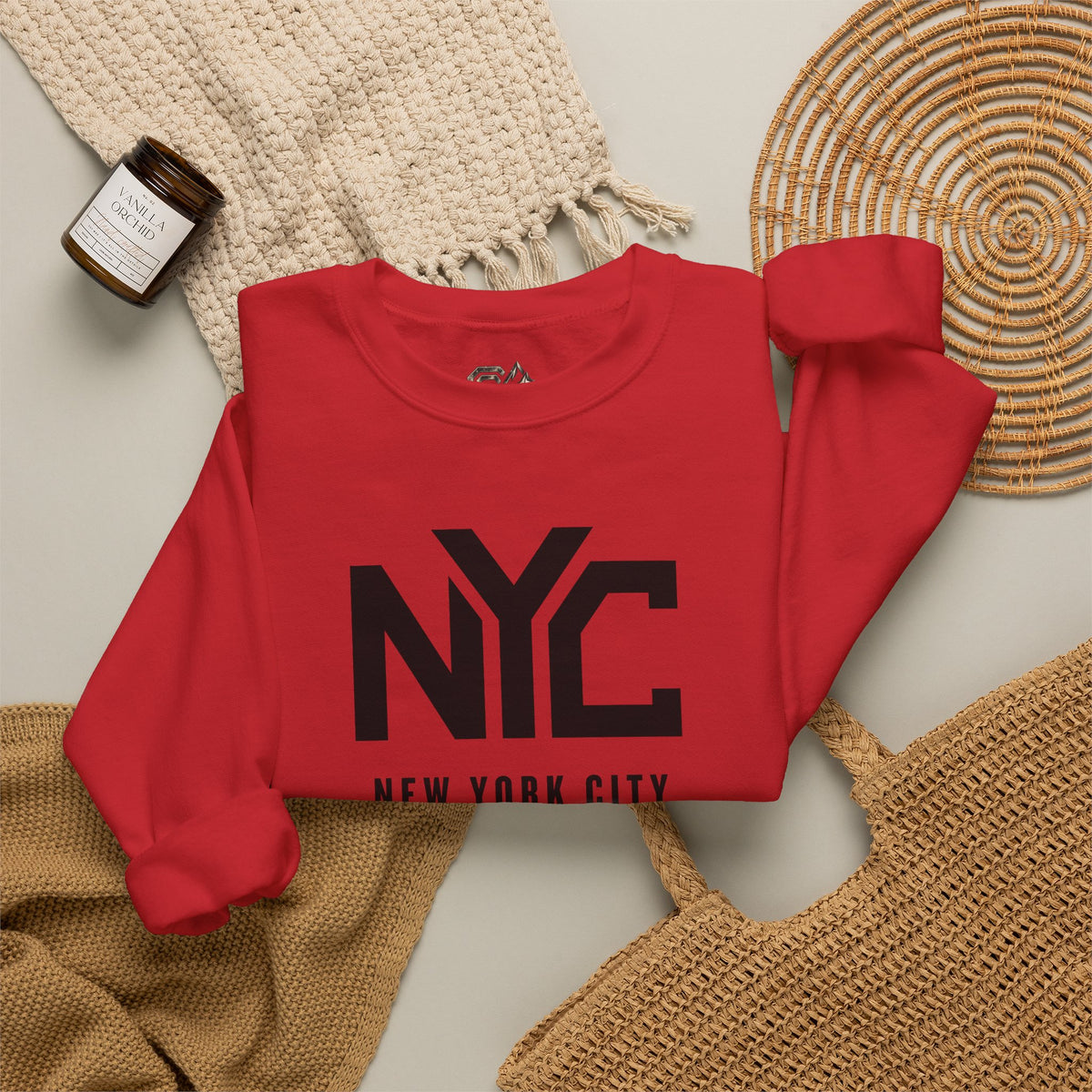 NYC New York City Sweatshirt Premium Design SKIALFA Unisex