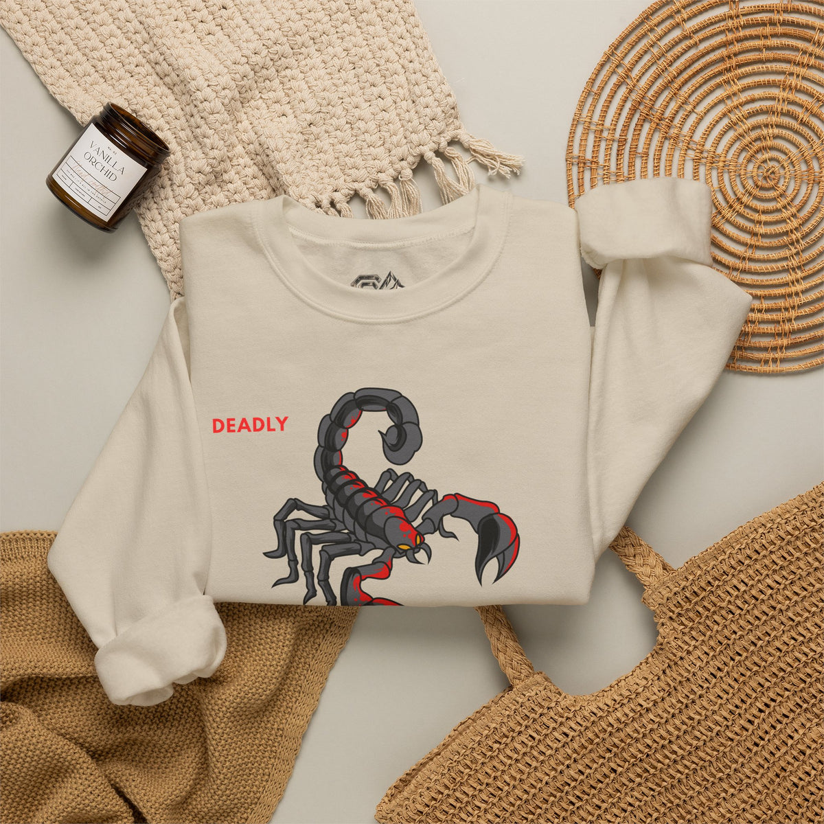 DEADLY Scorpion Sweatshirt Premium Design SKIALFA Unisex