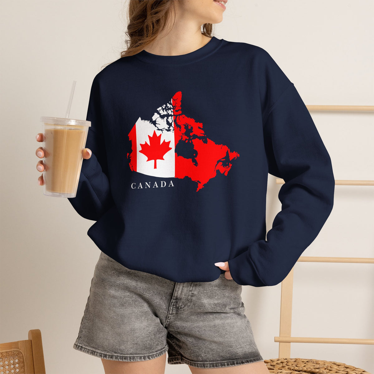 Canada Maple Sweatshirt Premium Design SKIALFA Unisex
