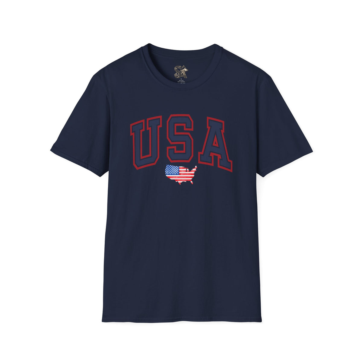 USA Flag T-Shirt Premium Design SKIALFA Unisex