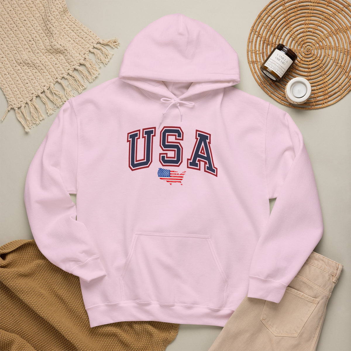 USA Hoodie Premium Design SKIALFA Unisex