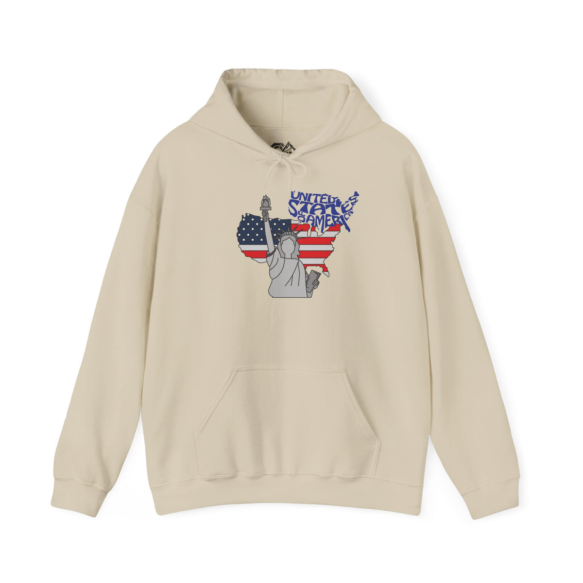 USA Flag Hoodie Premium Design SKIALFA Unisex