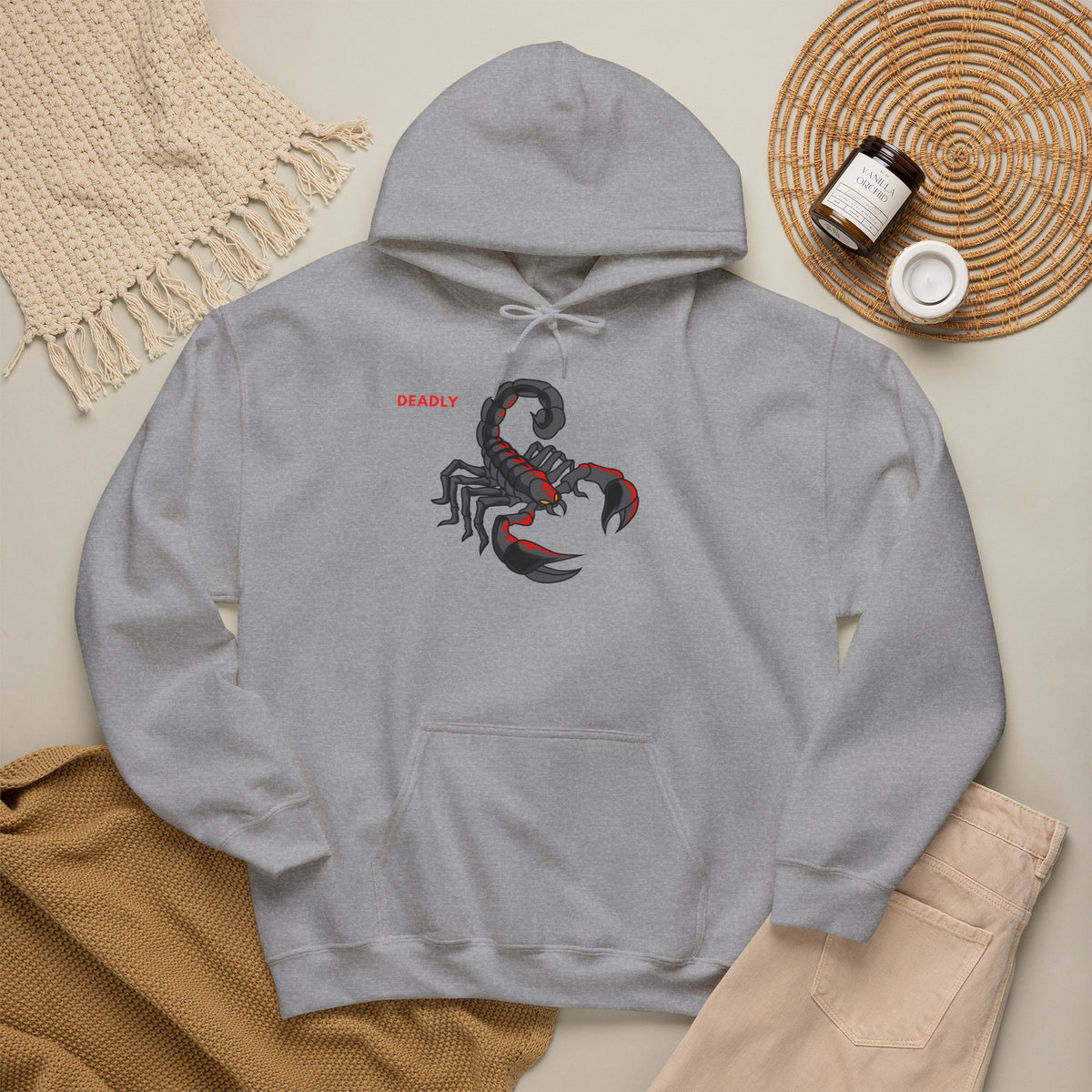 DEADLY Scorpion Hoodie Premium Design SKIALFA Unisex