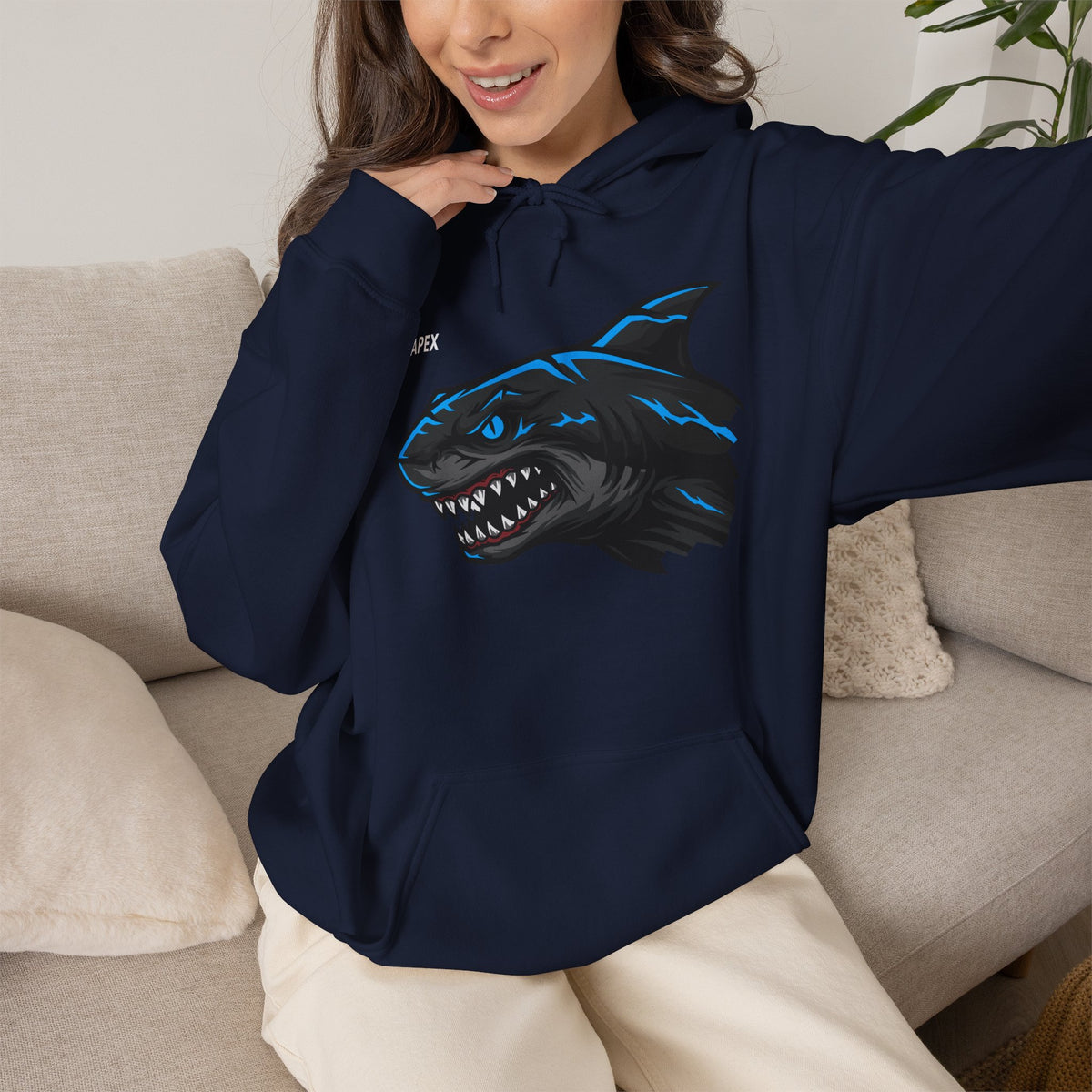 APEX Shark Hoodie Premium Design SKIALFA Unisex