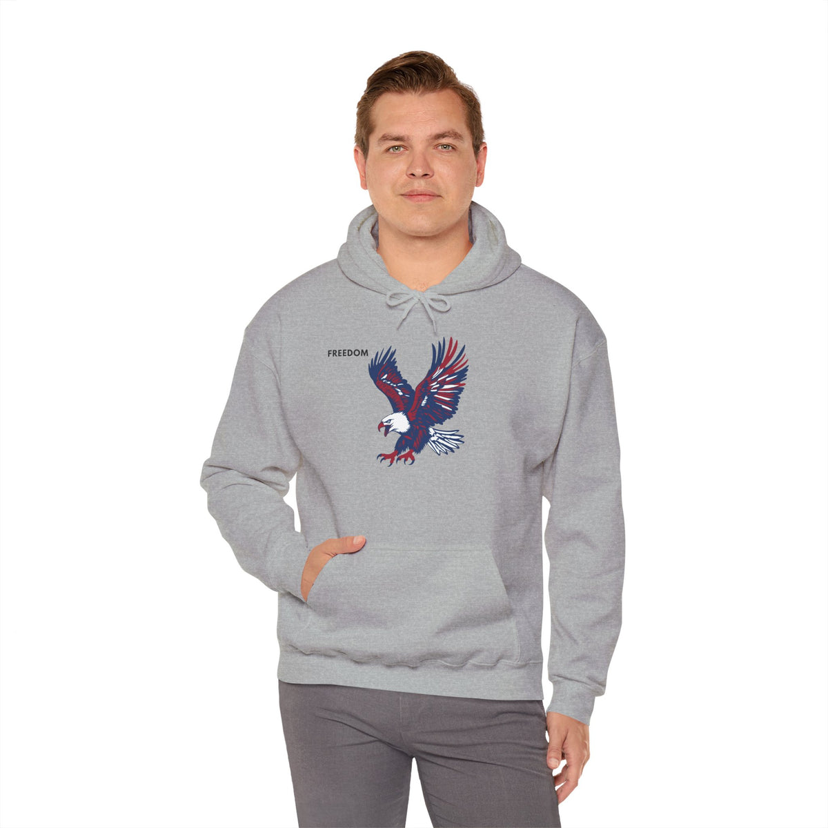 FREEDOM Eagle Hoodie Premium Design SKIALFA Unisex