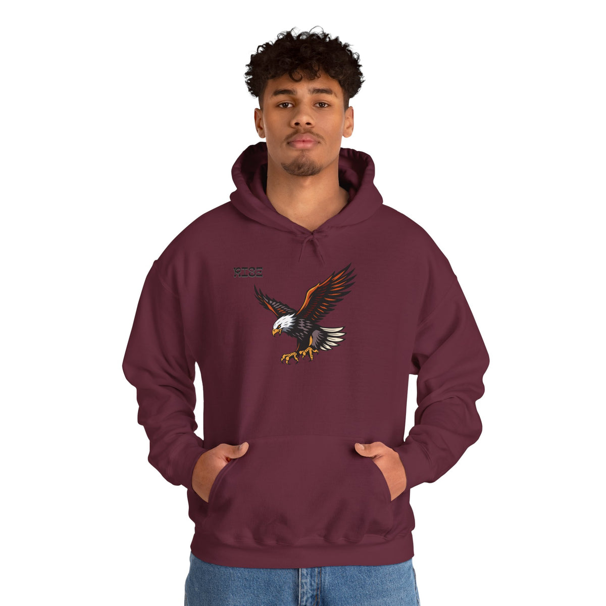 RISE Eagle Hoodie Premium Design SKIALFA Unisex