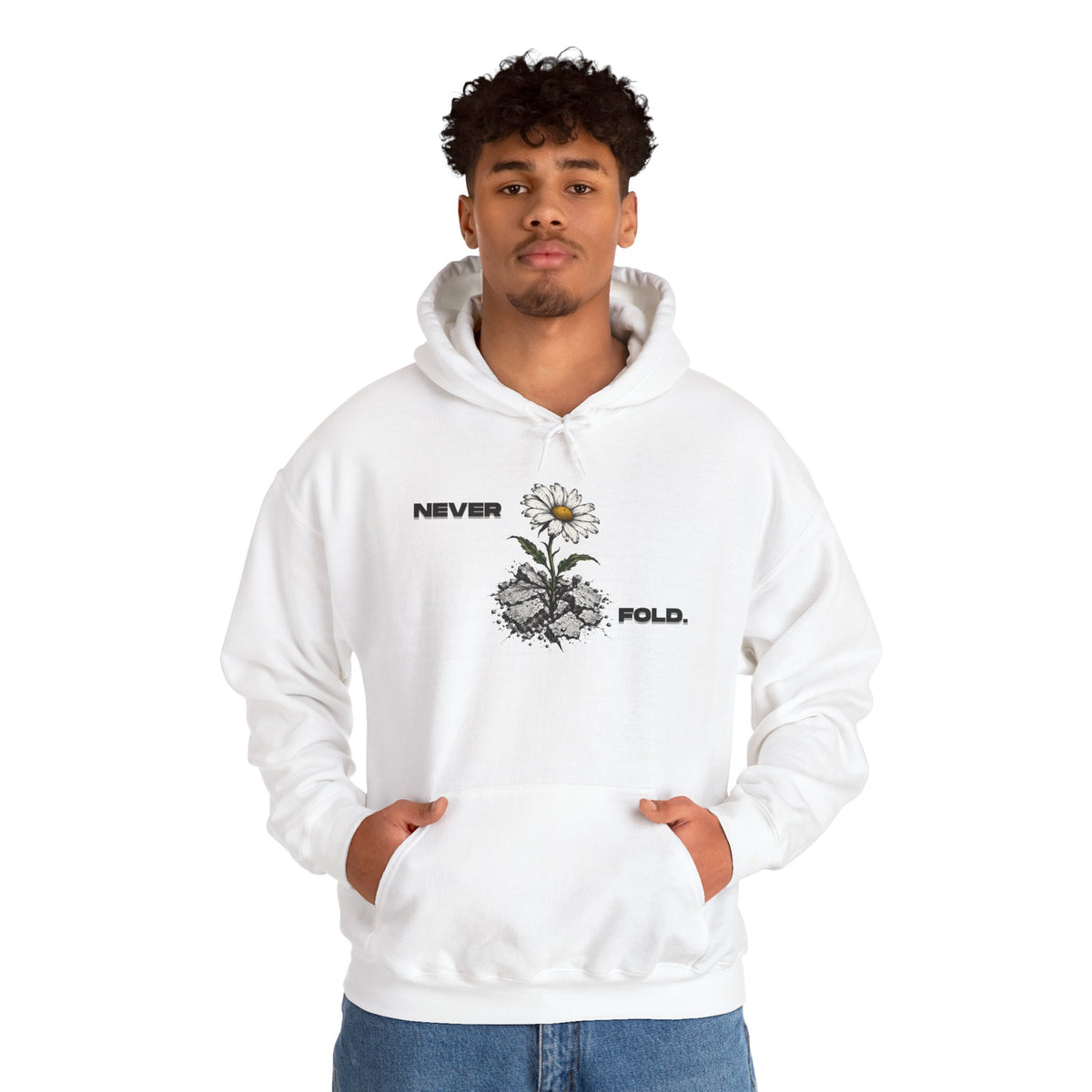 NEVER FOLD. Hoodie Premium Design SKIALFA Unisex