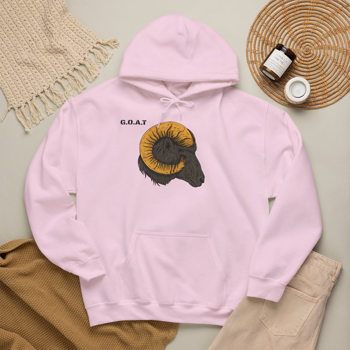 GOAT Head Goat Hoodie Premium Design SKIALFA Unisex