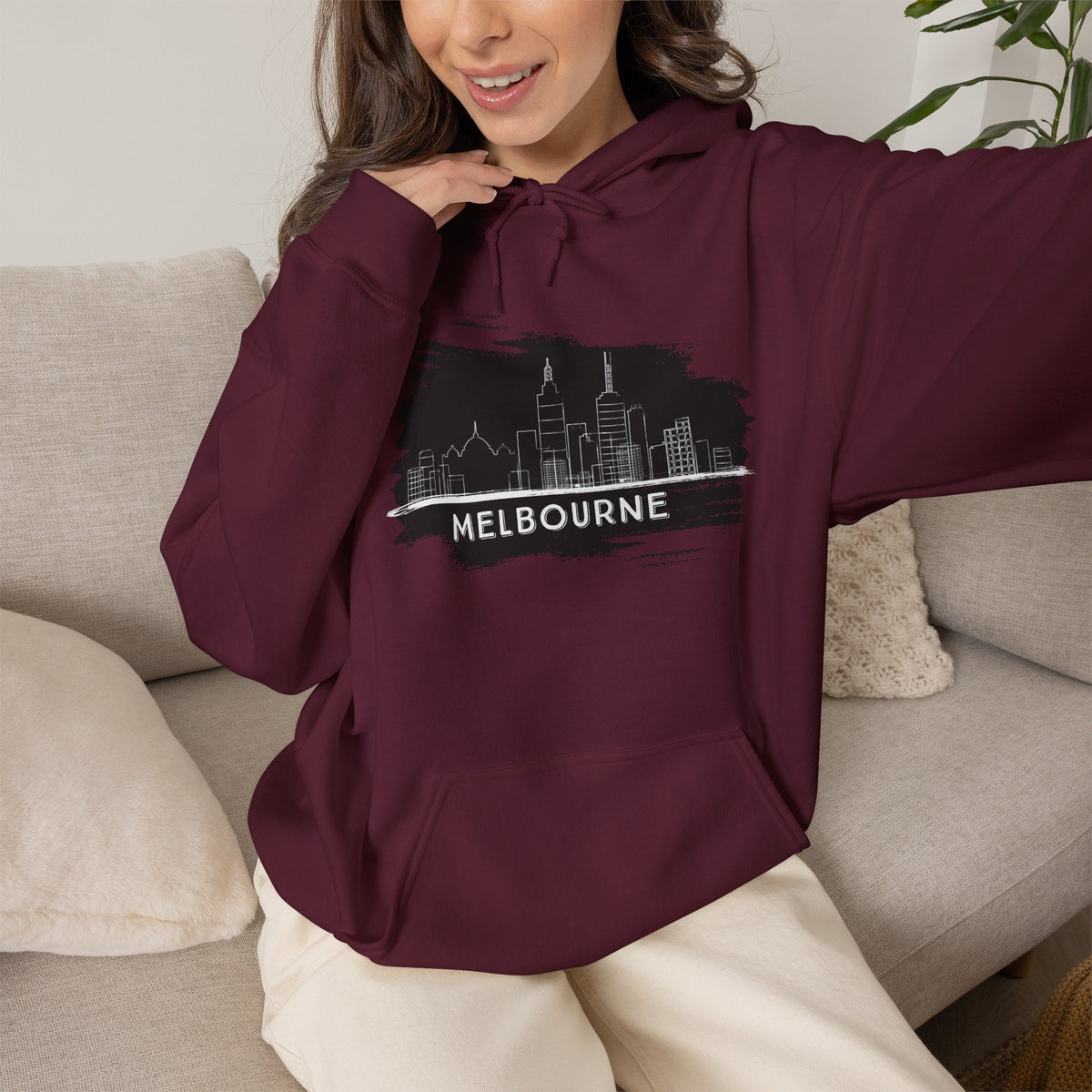 MELBOURNE Hoodie Premium Design SKIALFA Unisex