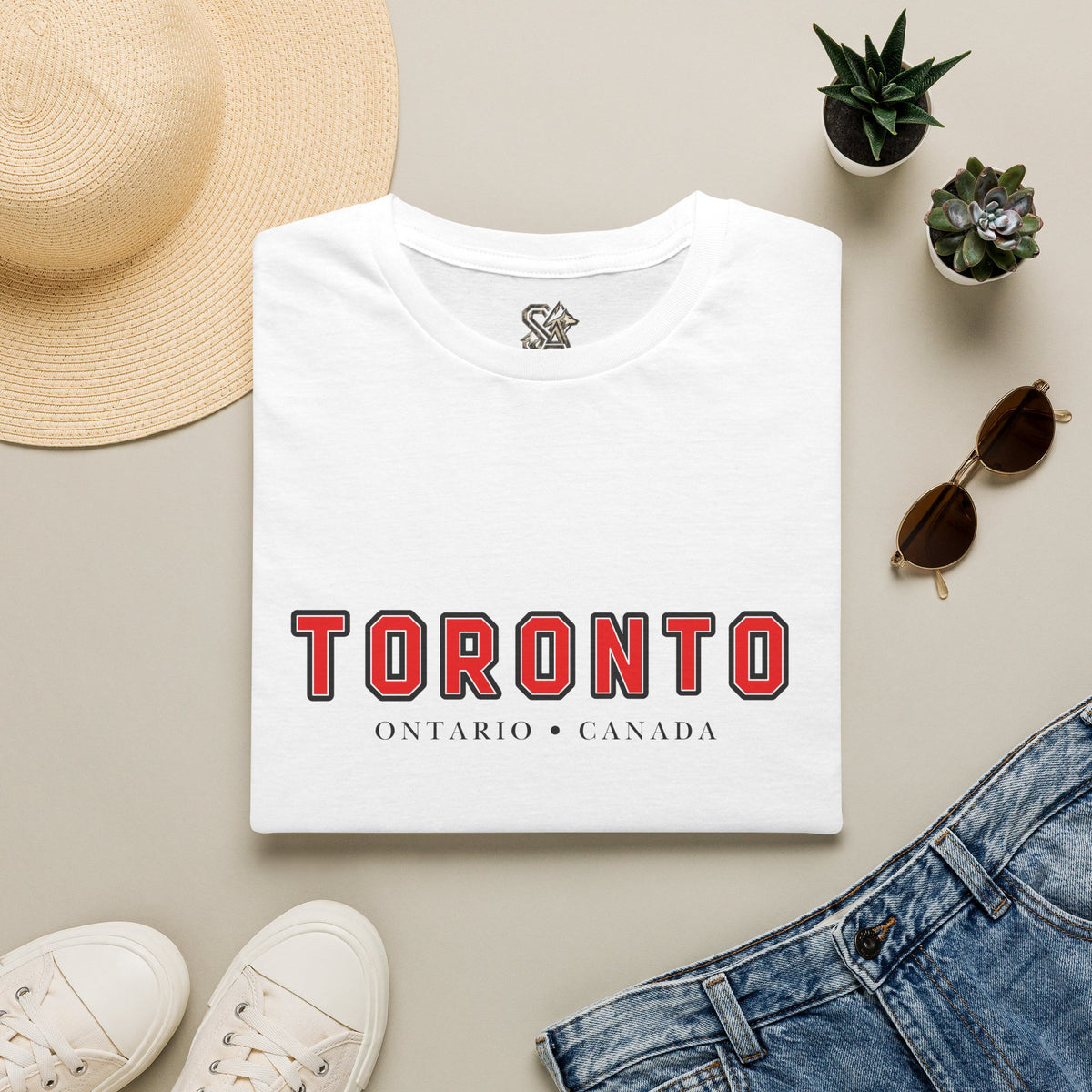 Toronto Ontario T-Shirt Premium Design SKIALFA Unisex