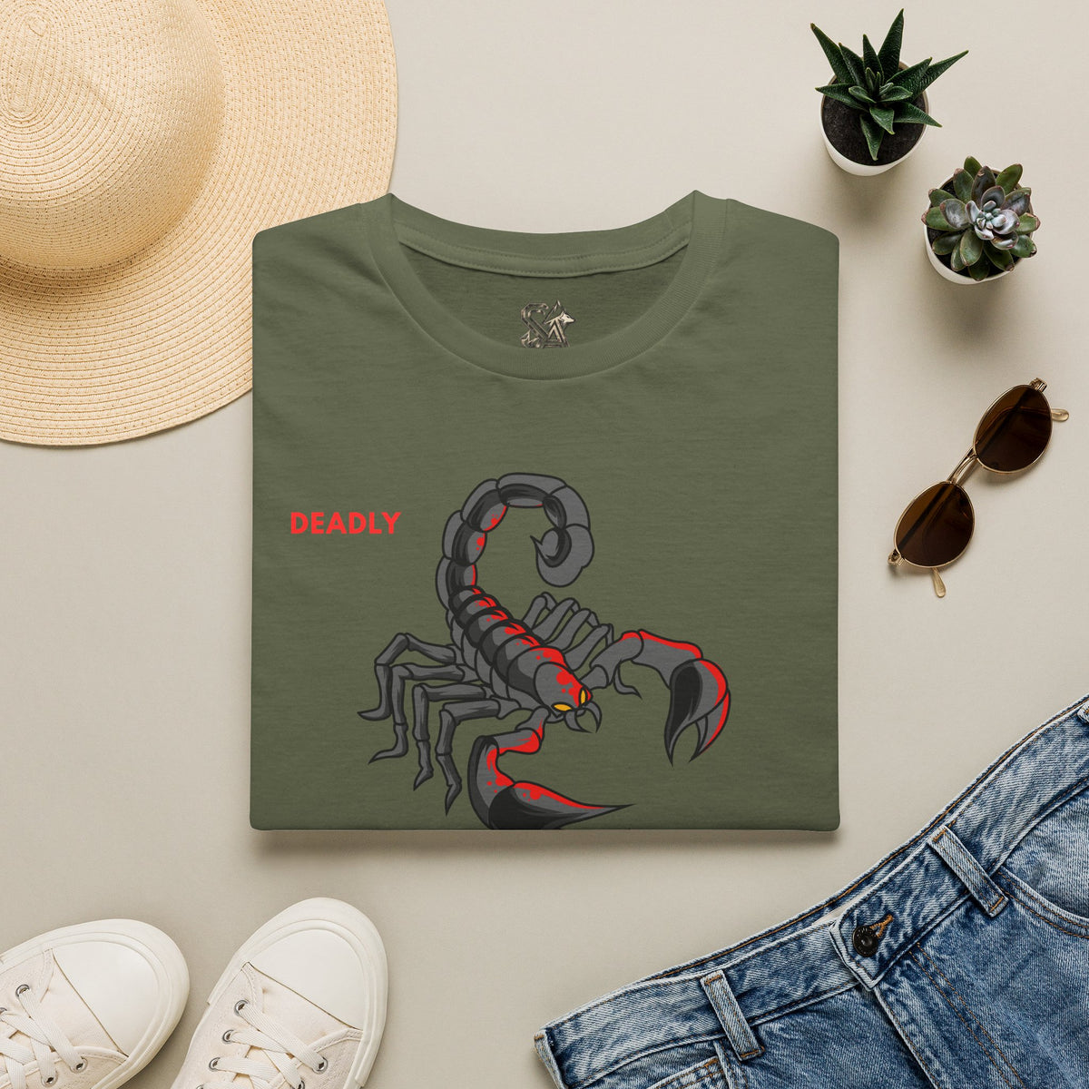 DEADLY Scorpion T-Shirt Premium Design SKIALFA Unisex