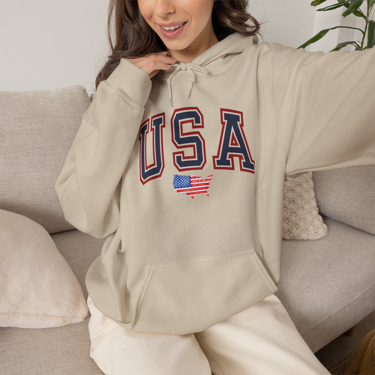 USA Hoodie Premium Design SKIALFA Unisex