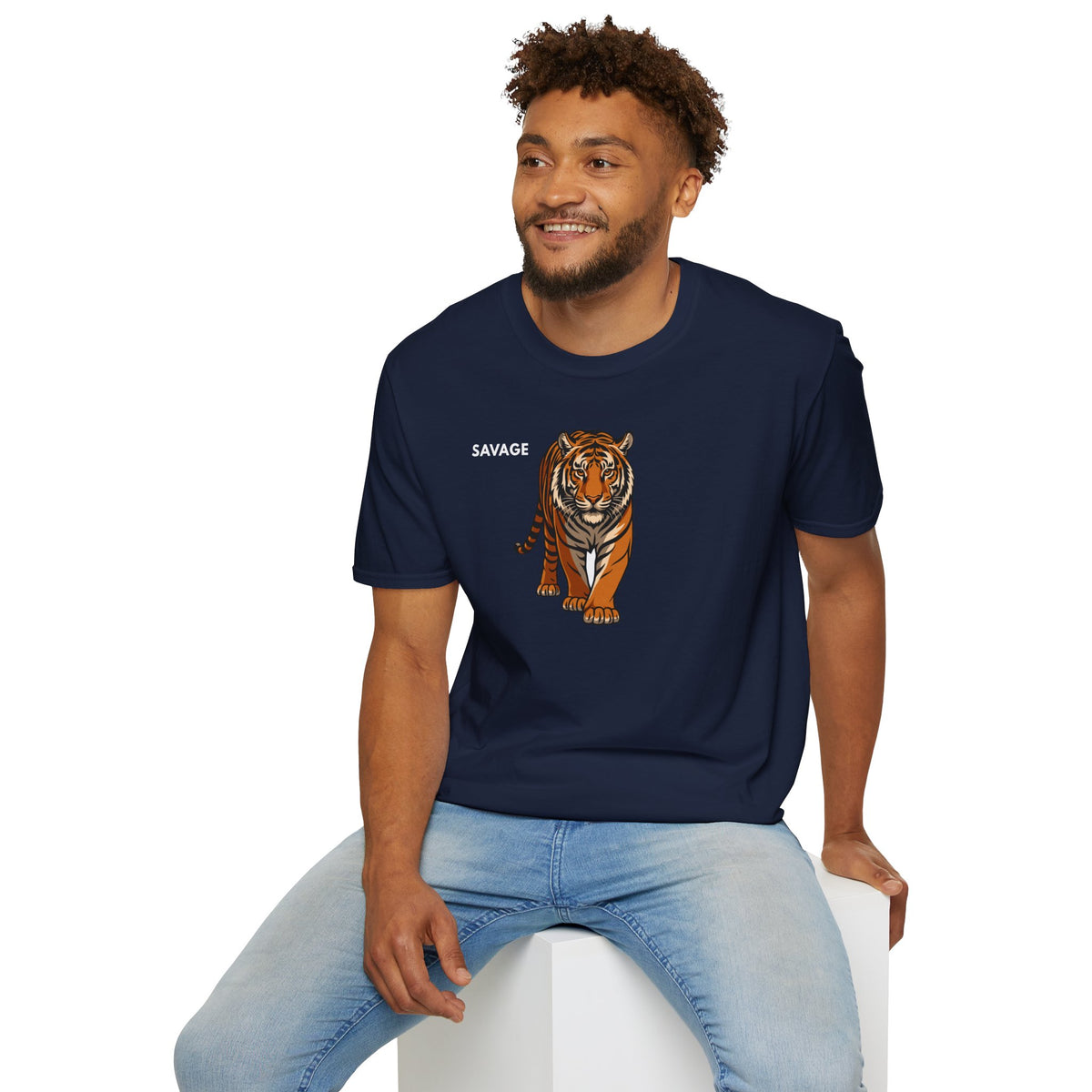 SAVAGE Tiger T-Shirt Premium Design SKIALFA Unisex