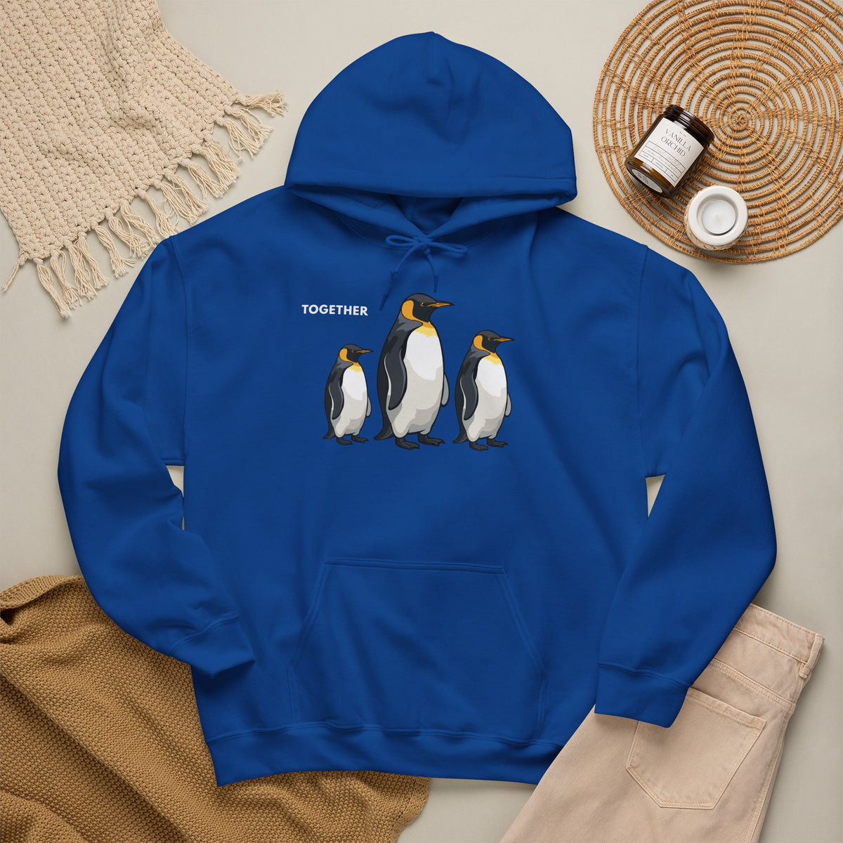TOGETHER Penguin Hoodie Premium Design SKIALFA Unisex