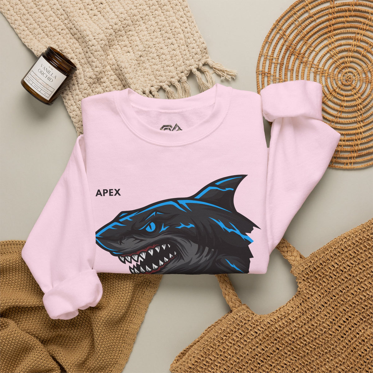 APEX Shark Sweatshirt Premium Design SKIALFA Unisex