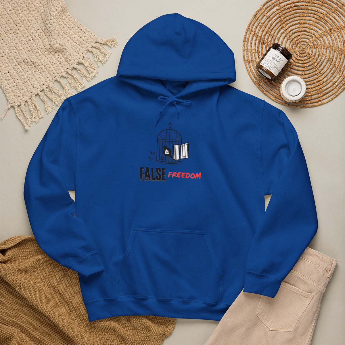 FALSE FREEDOM Hoodie Premium Design SKIALFA Unisex