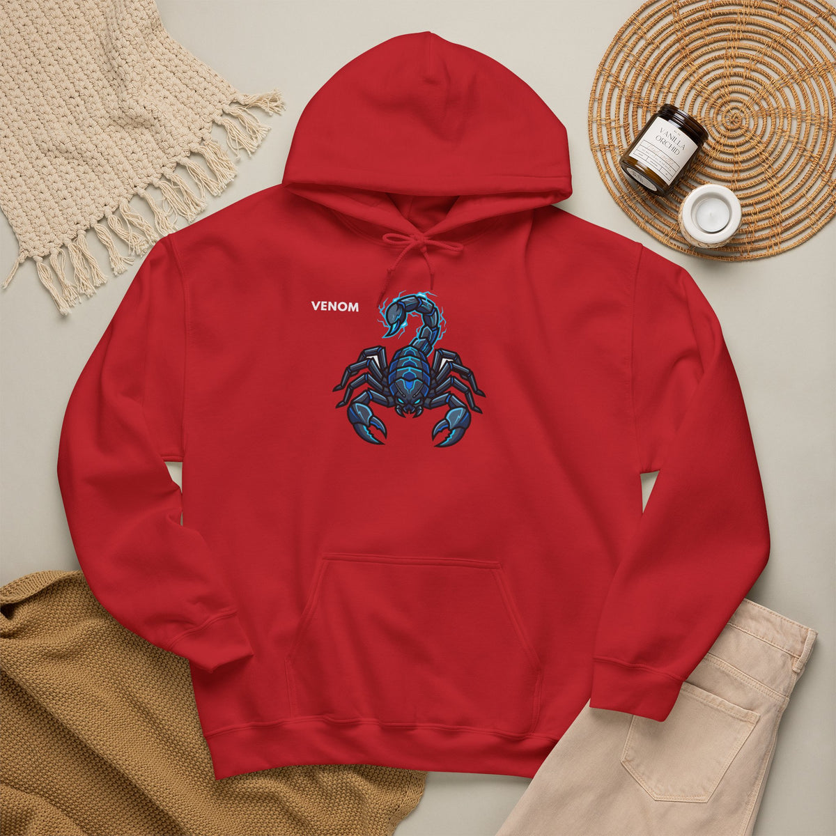 VENOM Scorpion Hoodie Premium Design SKIALFA Unisex