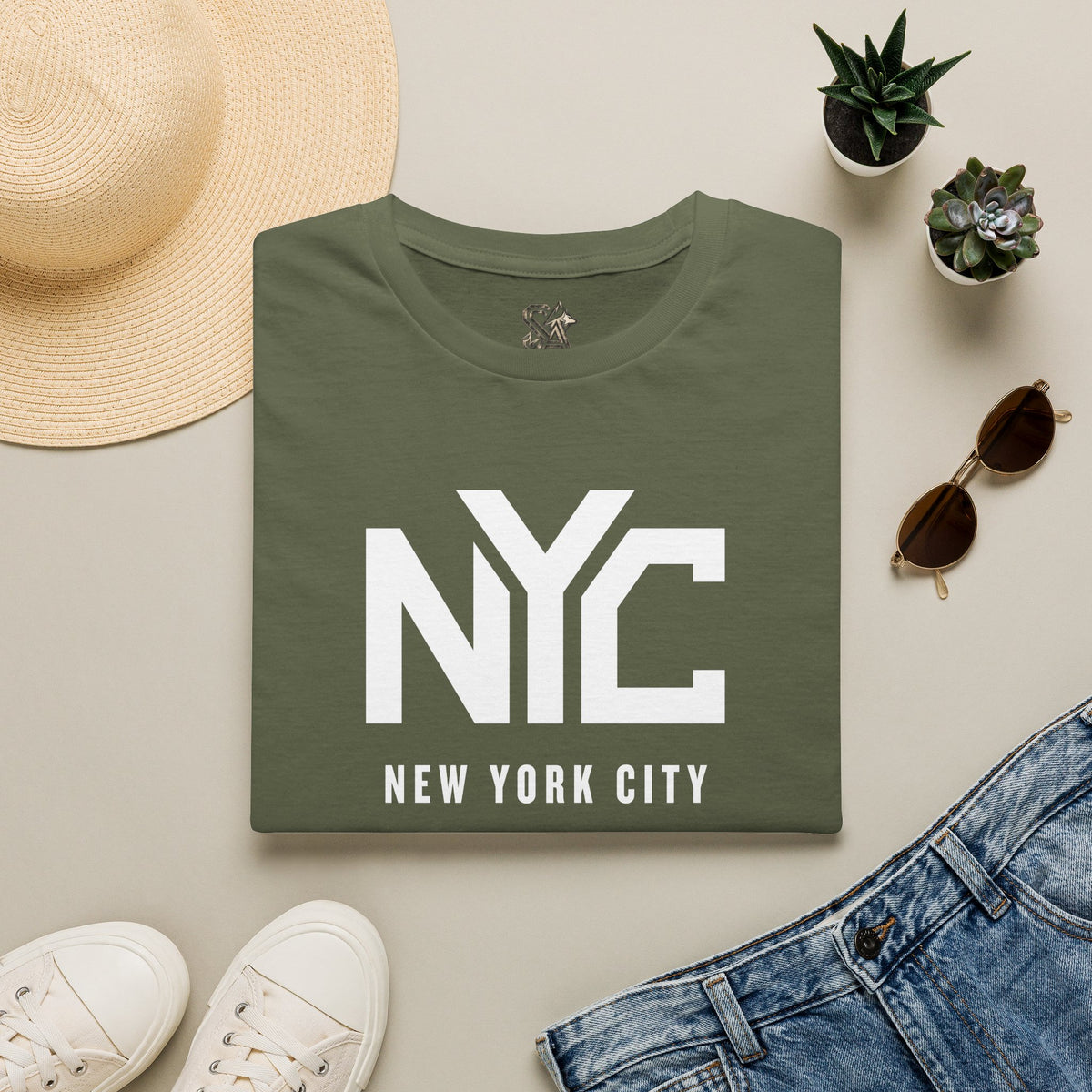 NYC New York City T-Shirt Premium Design SKIALFA Unisex