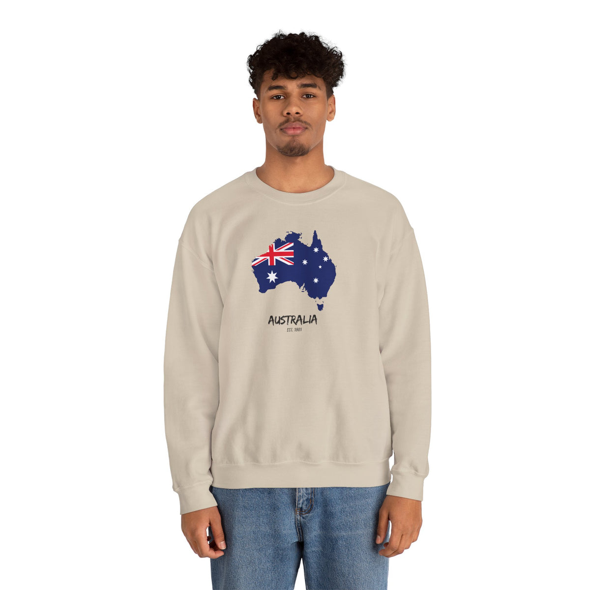 Australia Map Flag Sweatshirt Premium Design SKIALFA Unisex