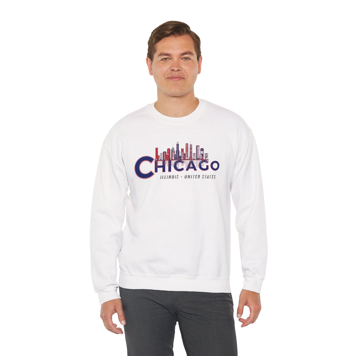 Chicago Sweatshirt Premium Design SKIALFA Unisex