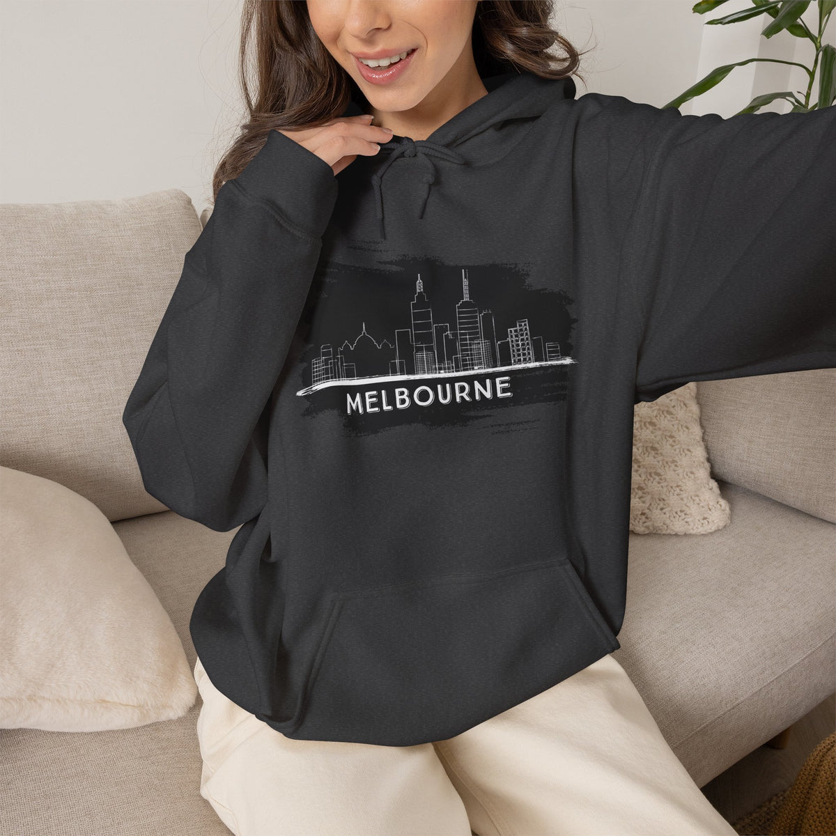 MELBOURNE Hoodie Premium Design SKIALFA Unisex
