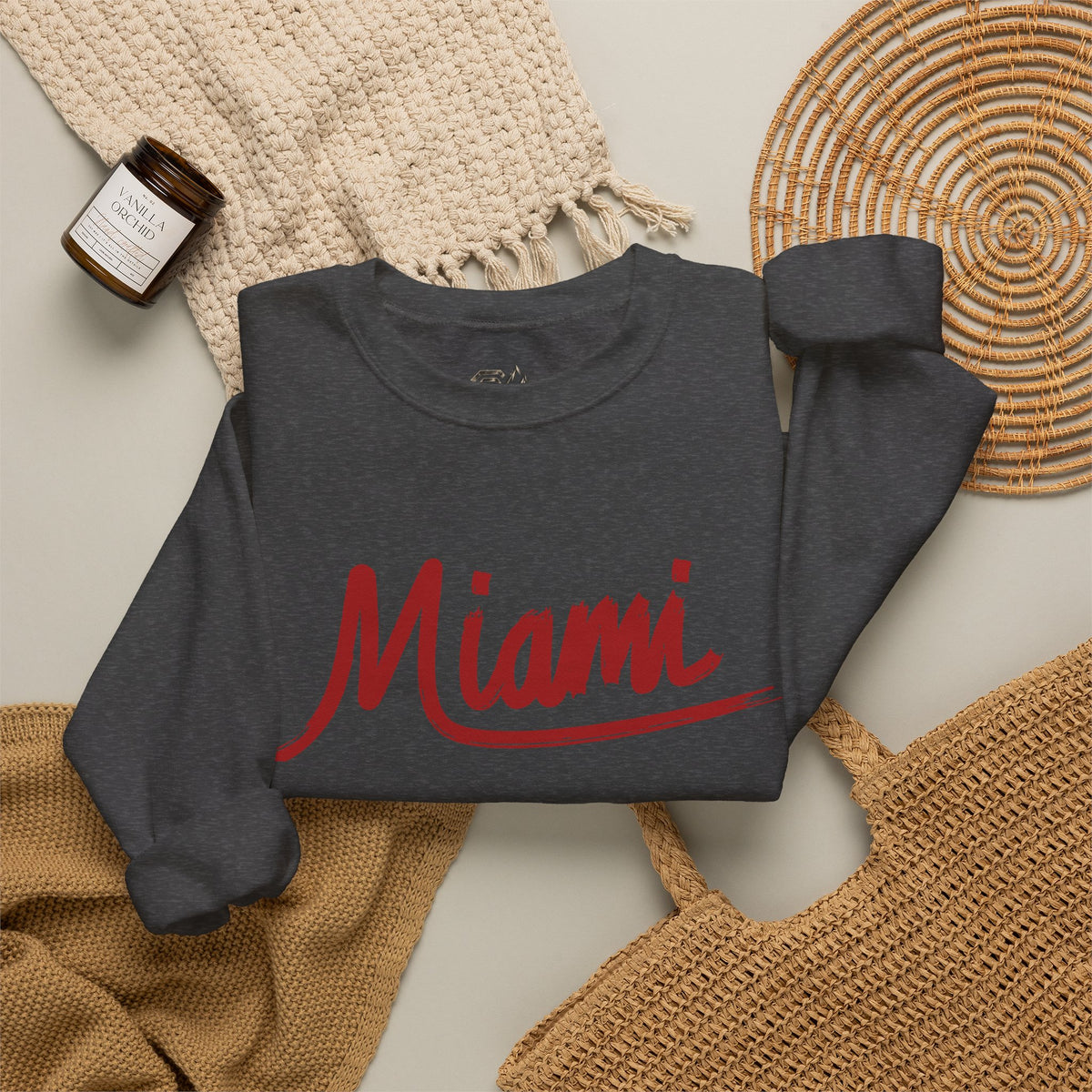 Miami Sweatshirt Premium Design SKIALFA Unisex
