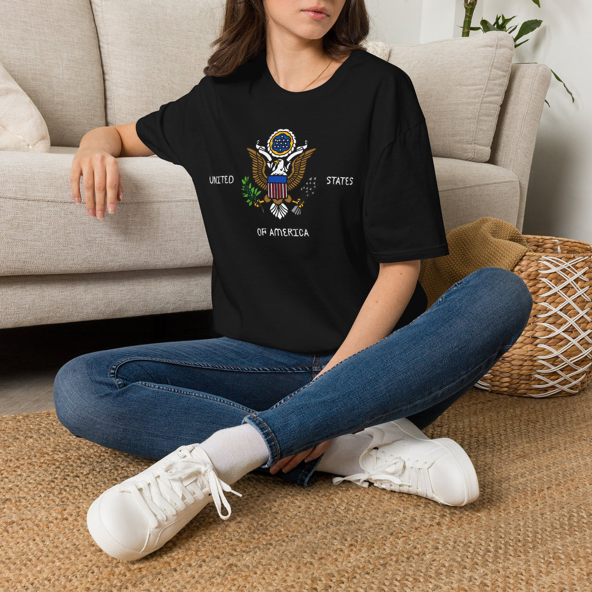 United States Of America T-Shirt Premium Design SKIALFA Unisex