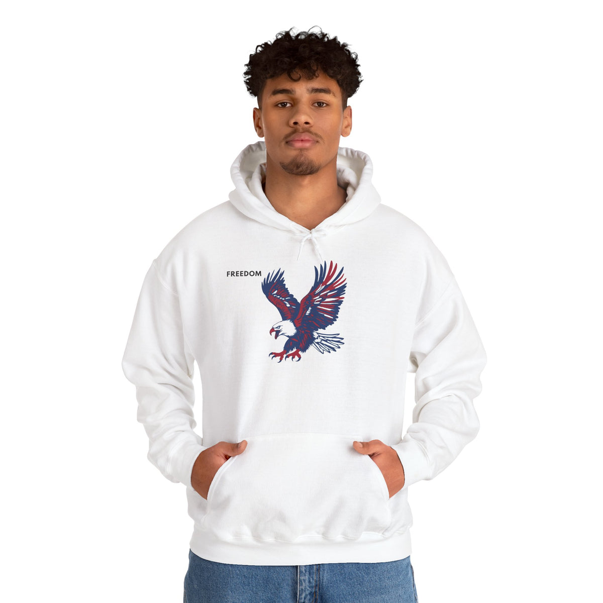FREEDOM Eagle Hoodie Premium Design SKIALFA Unisex