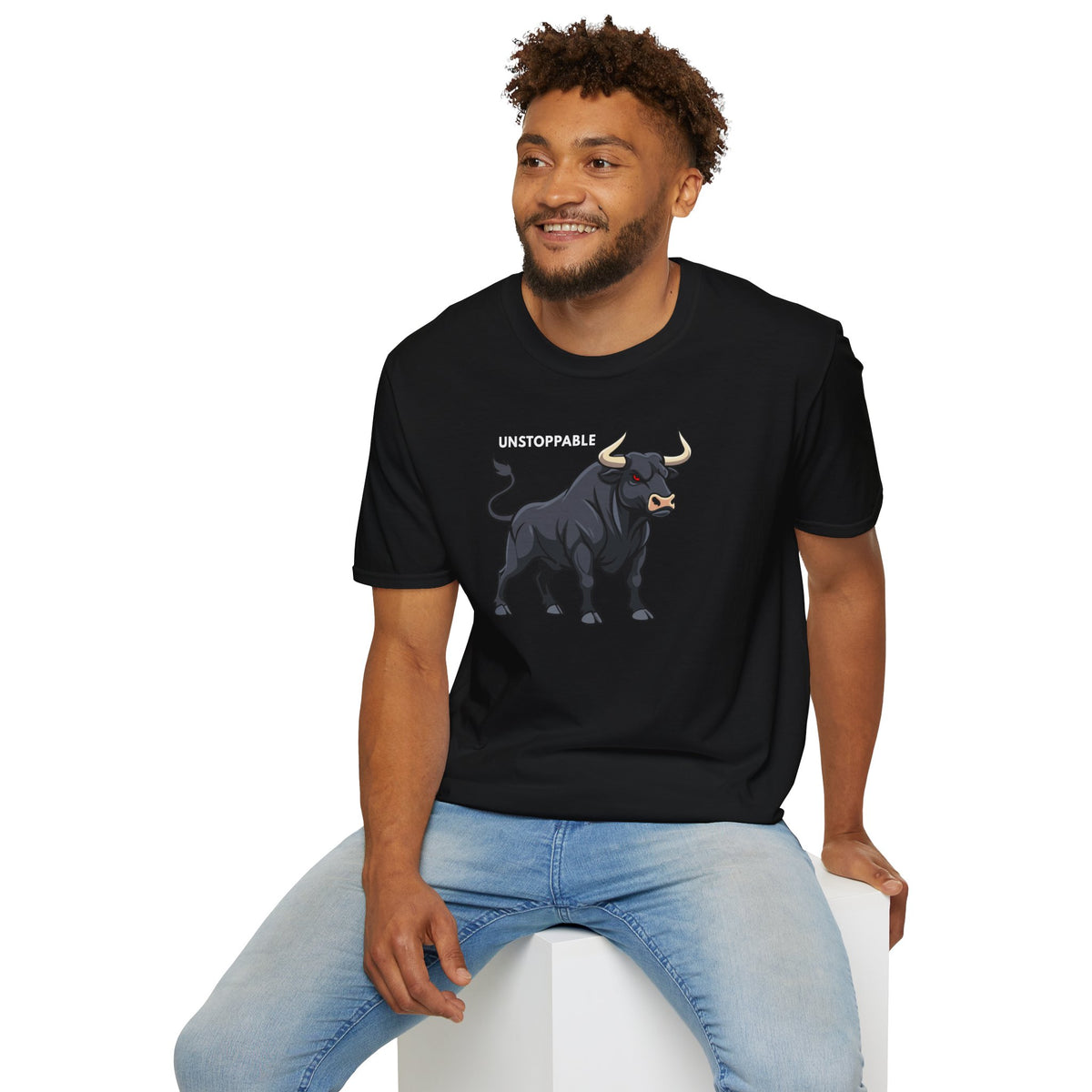 UNSTOPPABLE Bull T-Shirt Premium Design SKIALFA Unisex