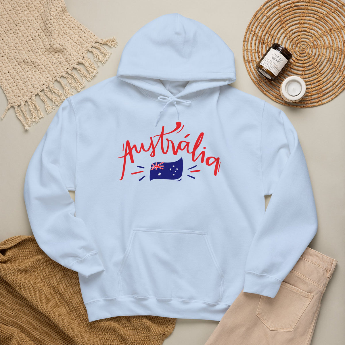 AUSTRALIA FLAG Hoodie Premium Design SKIALFA Unisex