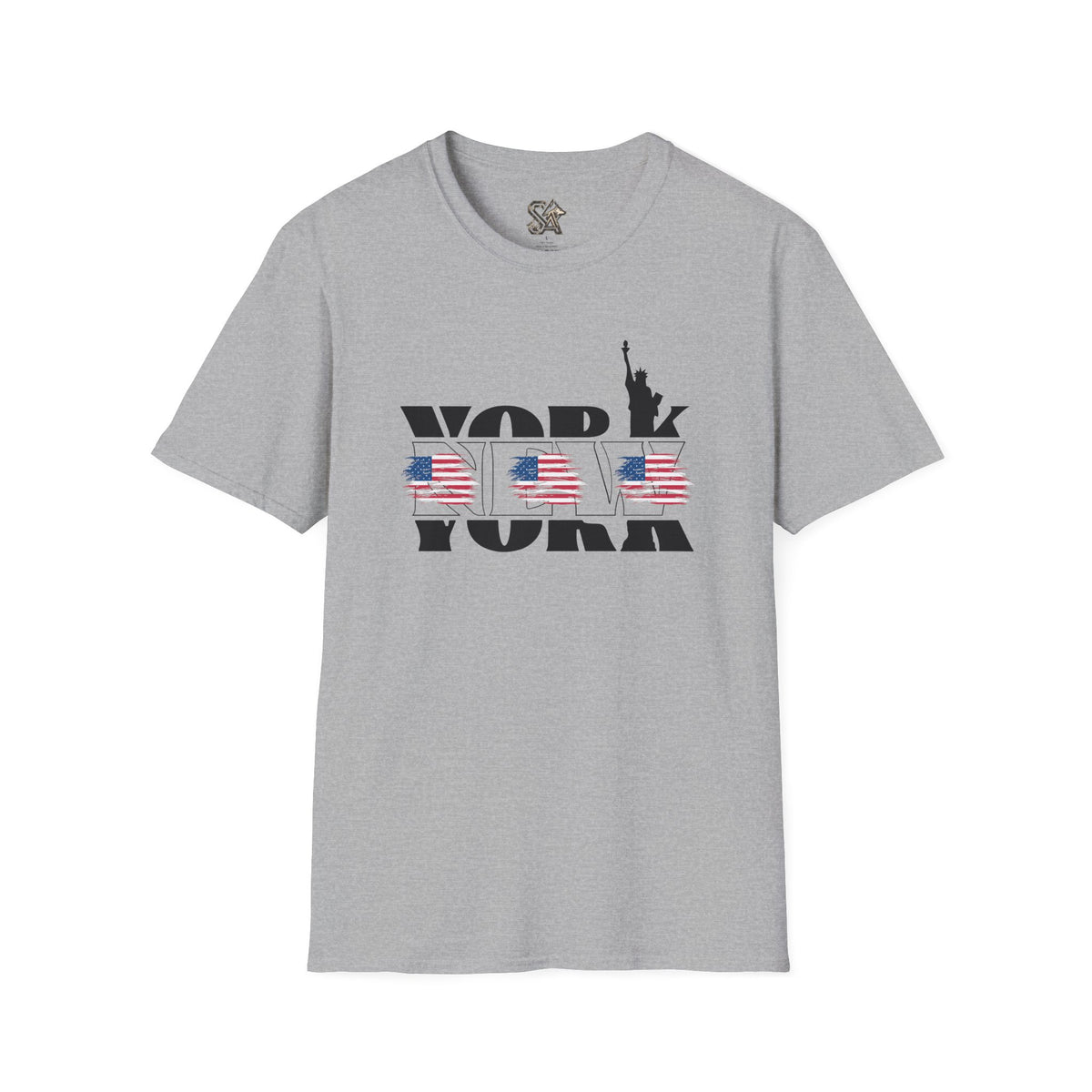 New York American Flag T-Shirt Premium Design SKIALFA Unisex