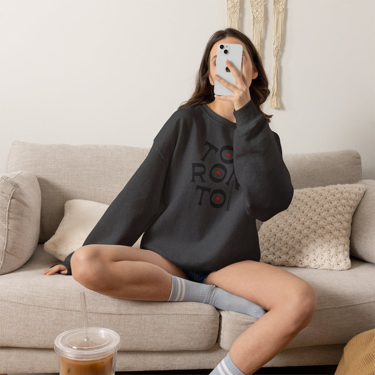 Toronto Sweatshirt Premium Design SKIALFA Unisex