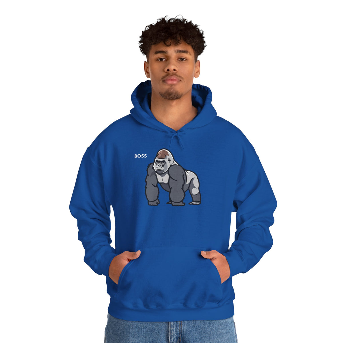BOSS Gorilla Hoodie Premium Design SKIALFA Unisex